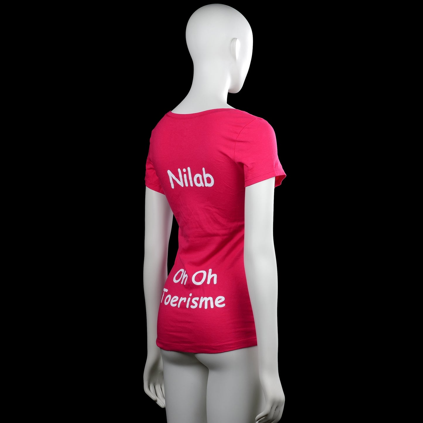 T-shirt - Pink & White - Size S