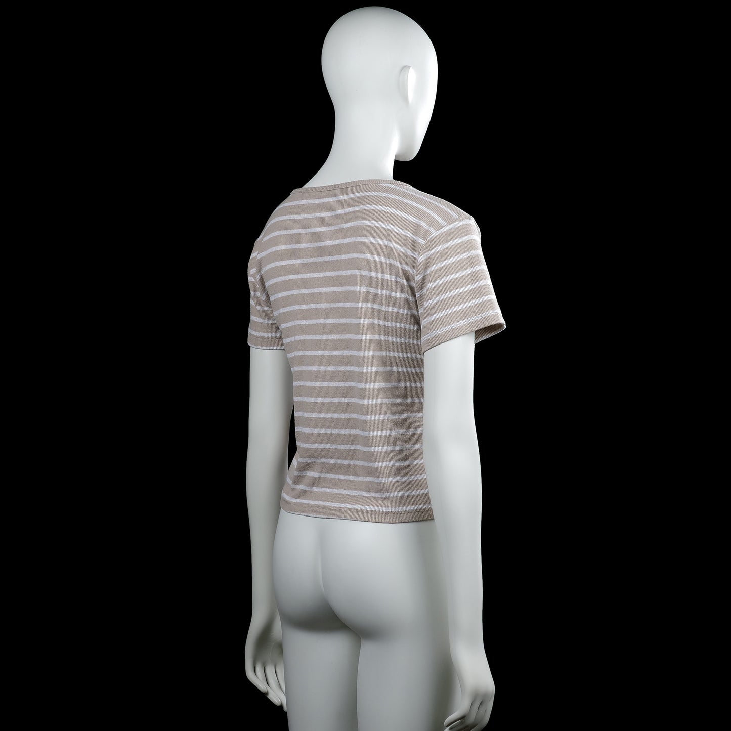 T-shirt - Beige & White - Size XL