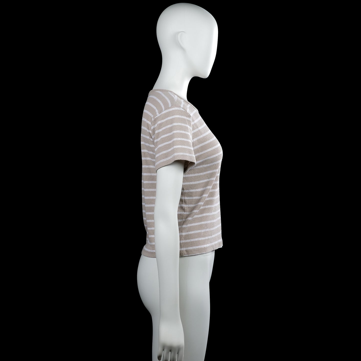 T-shirt - Beige & White - Size XL