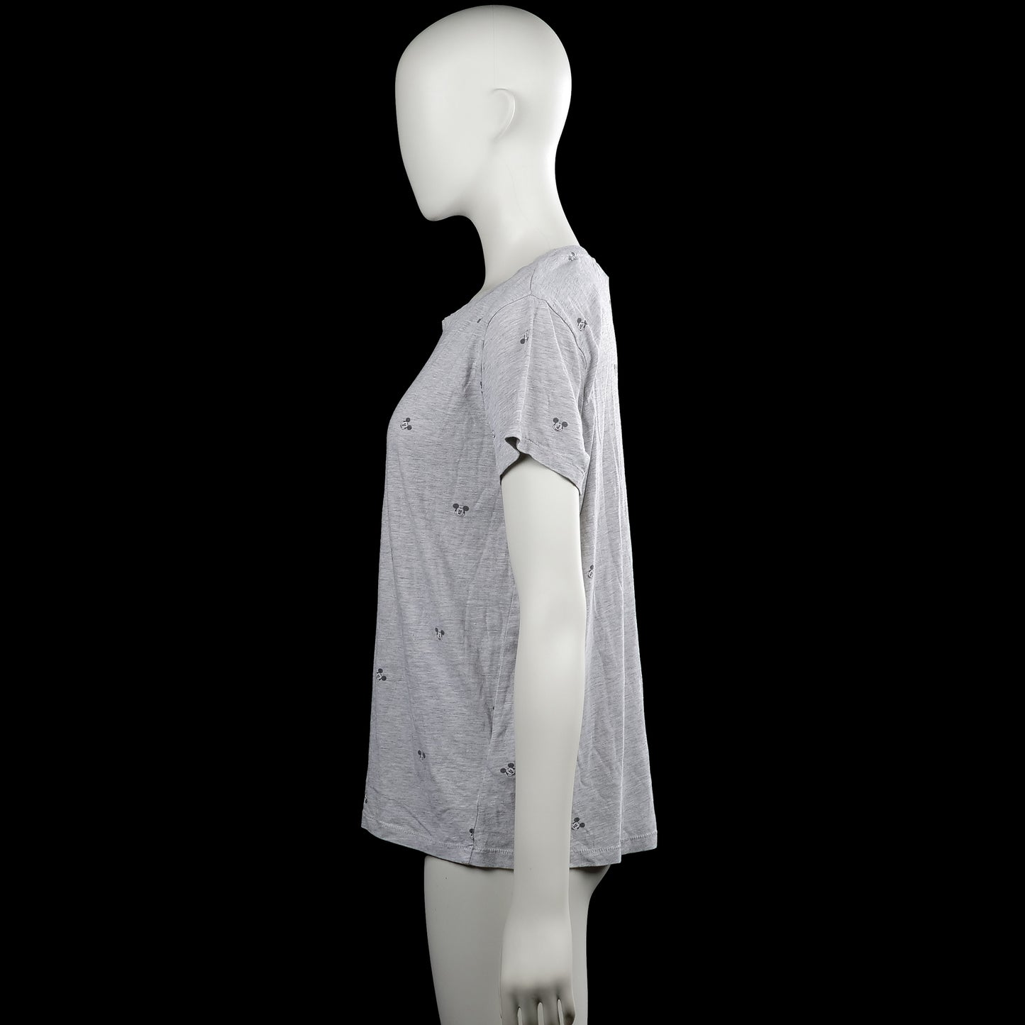 T-shirt - Light Gray & Black - Size L