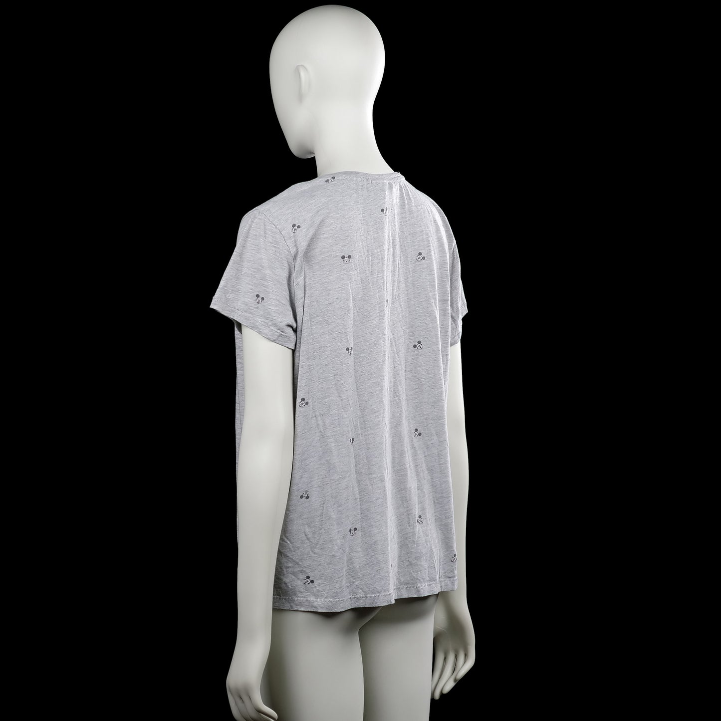 T-shirt - Light Gray & Black - Size L