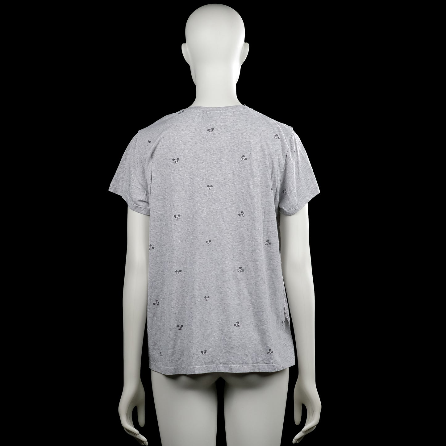 T-shirt - Light Gray & Black - Size L