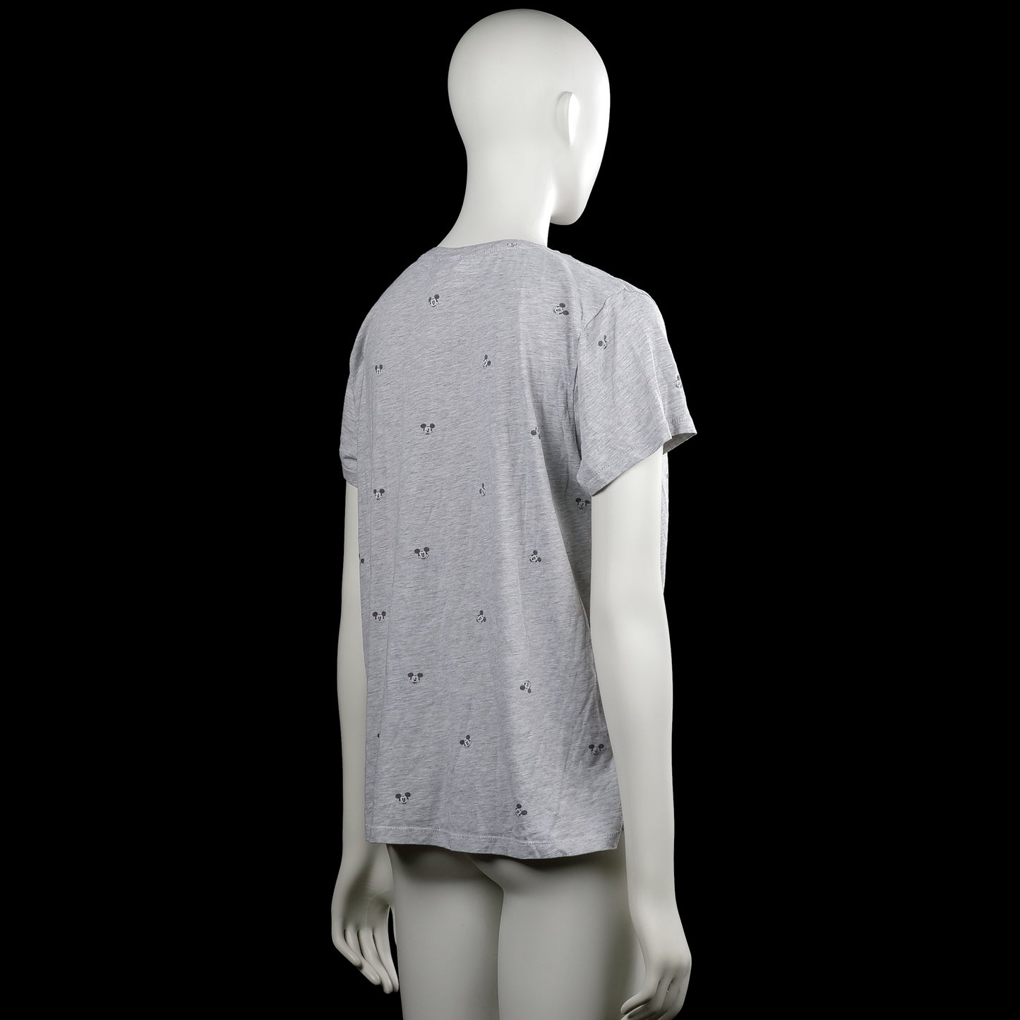 T-shirt - Light Gray & Black - Size L