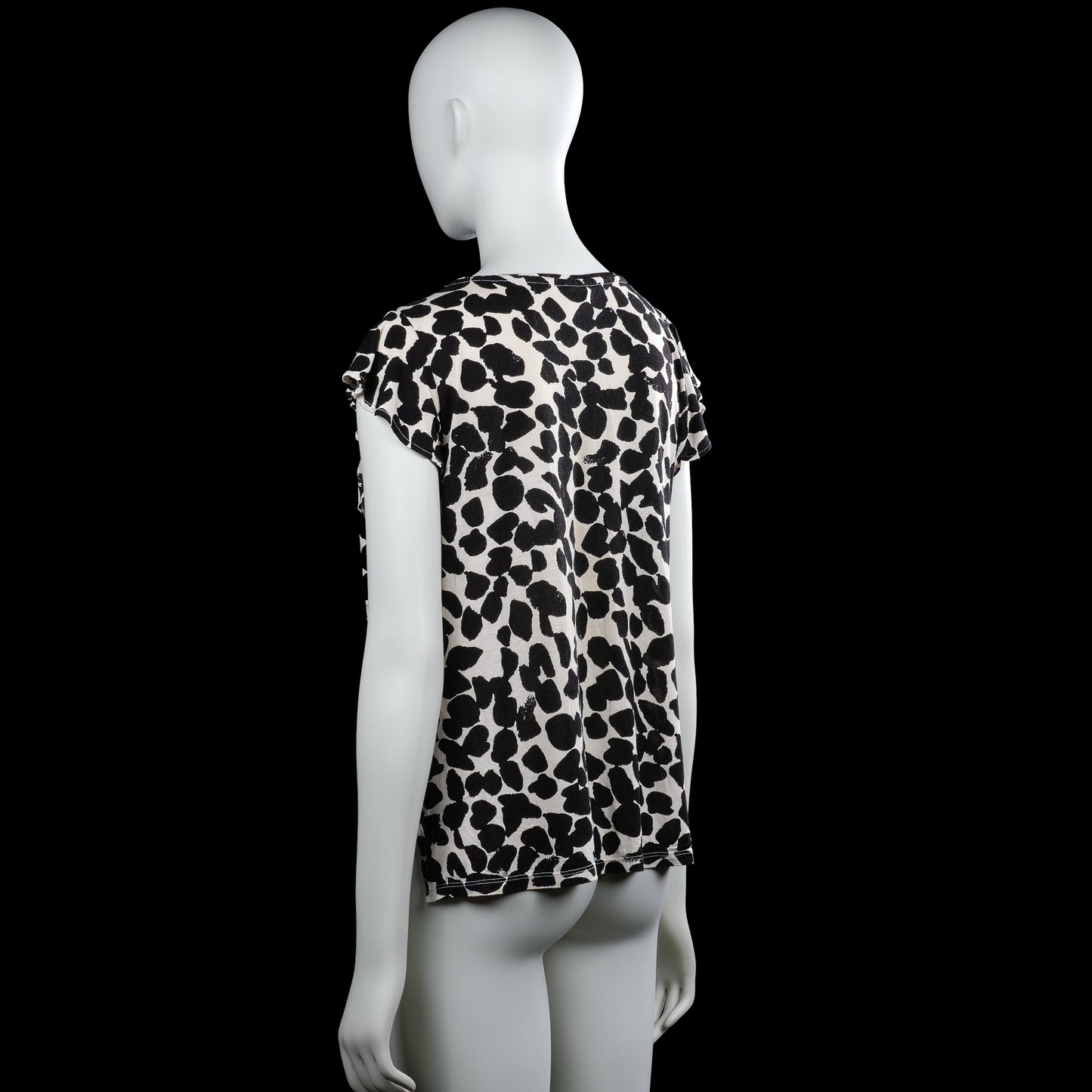 T-shirt - White & Black - Size M