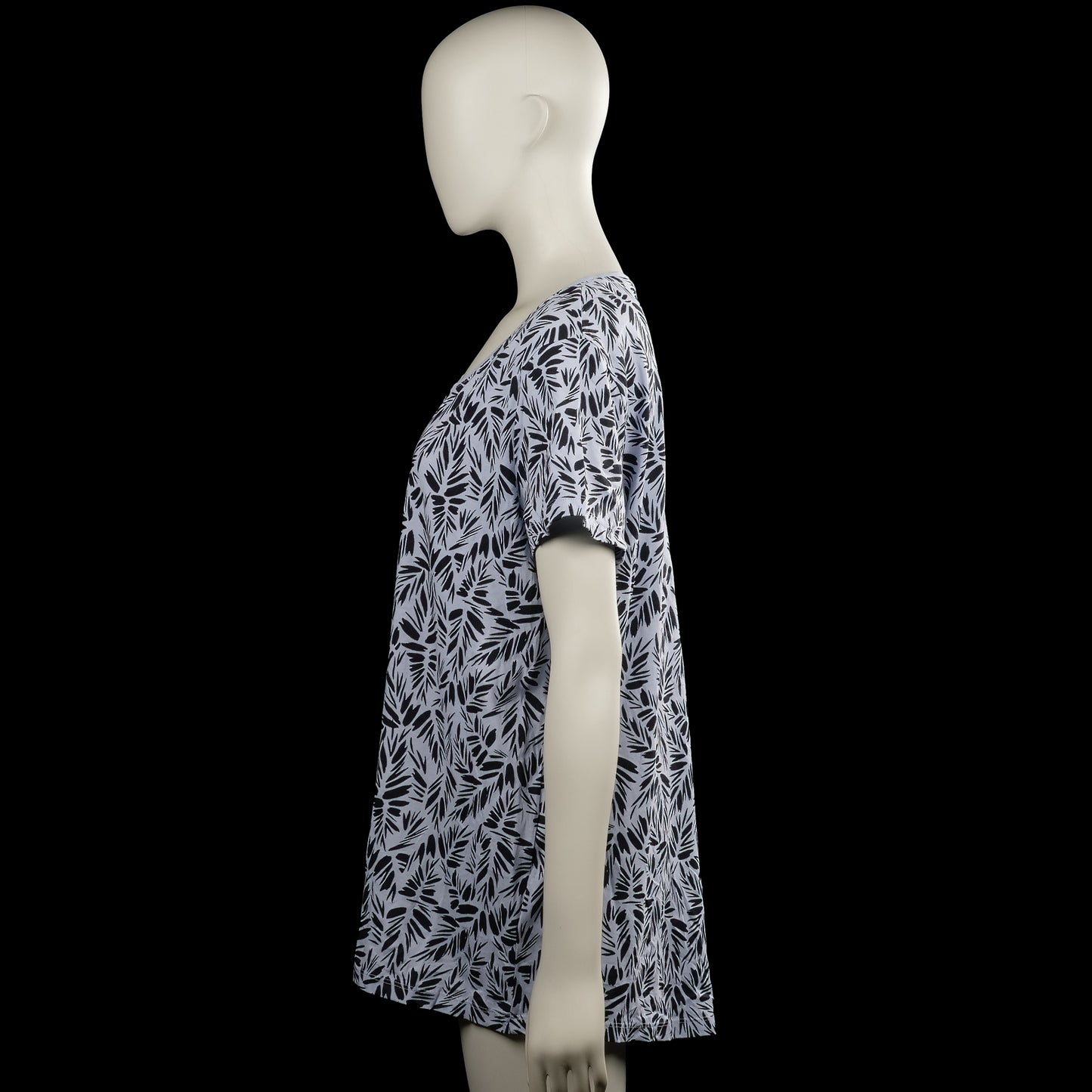 T-shirt - Light Gray & Black - Size XL