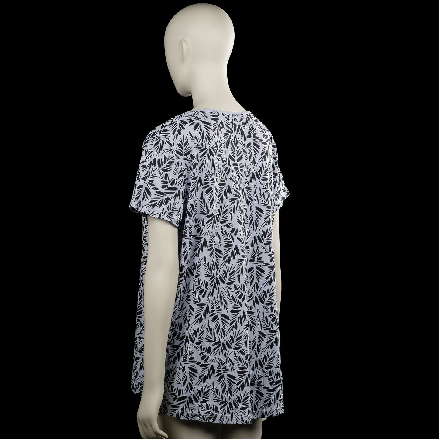 T-shirt - Light Gray & Black - Size XL