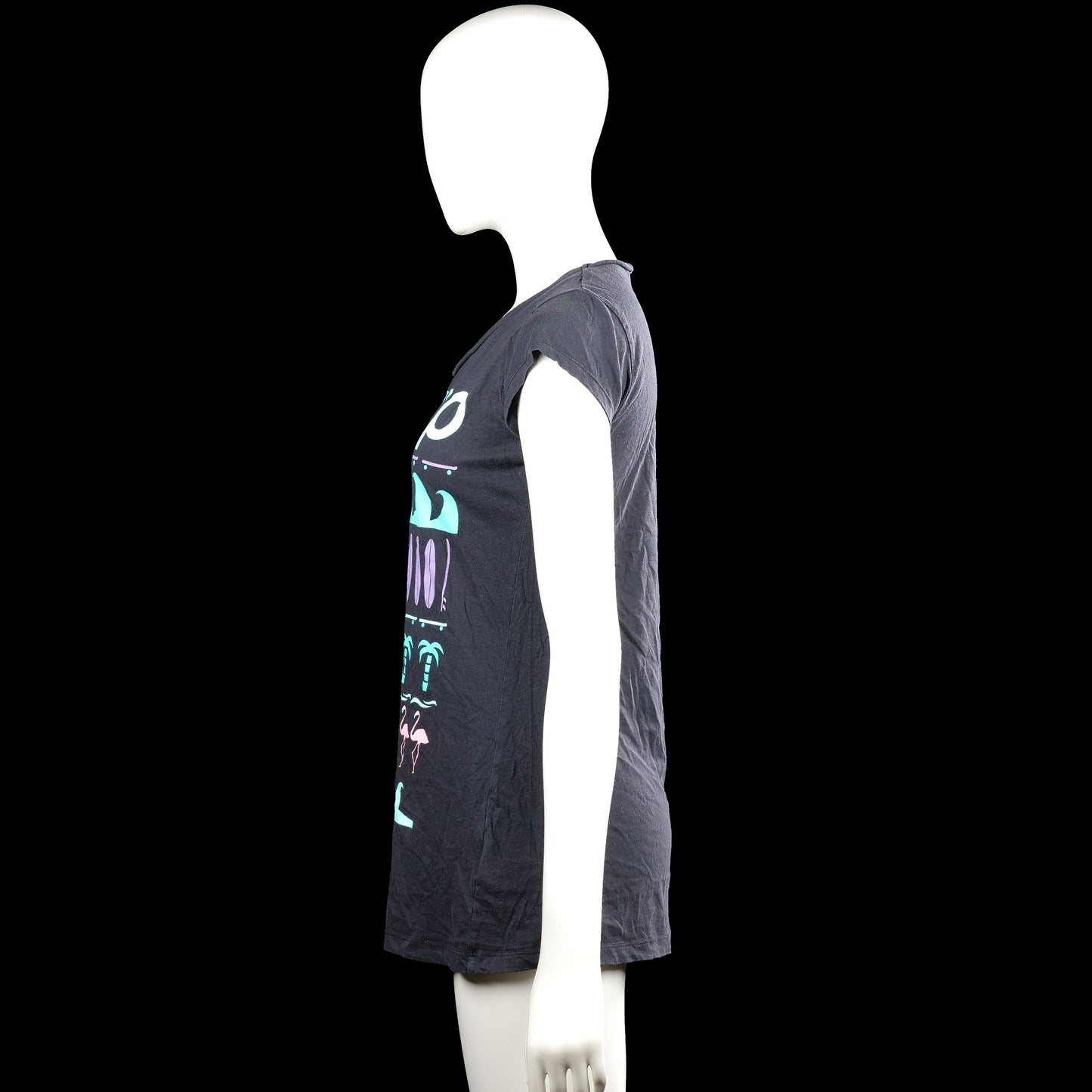 T-shirt - Charcoal & Purple - Size 158, 164