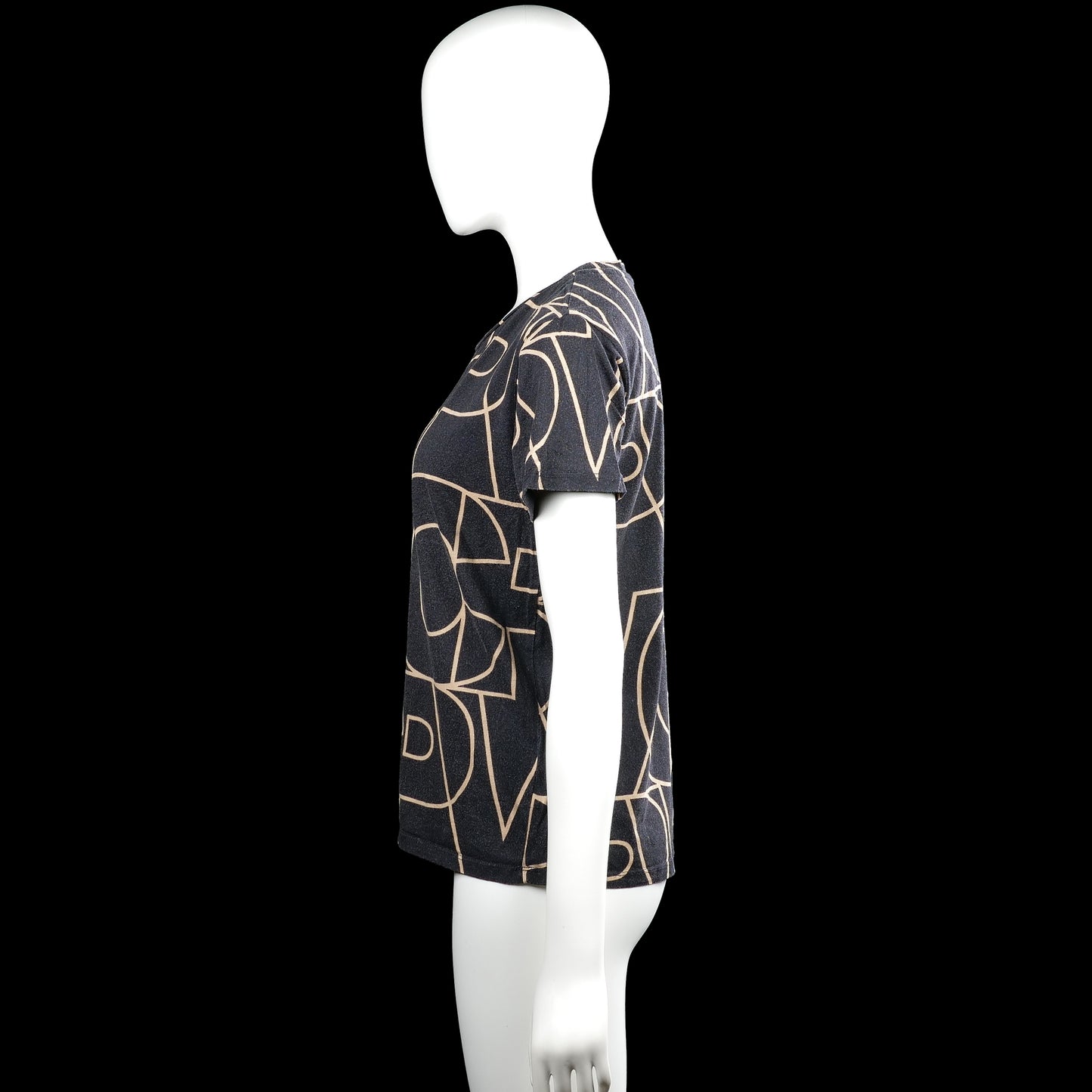 T-shirt - Navy & Beige - Size S