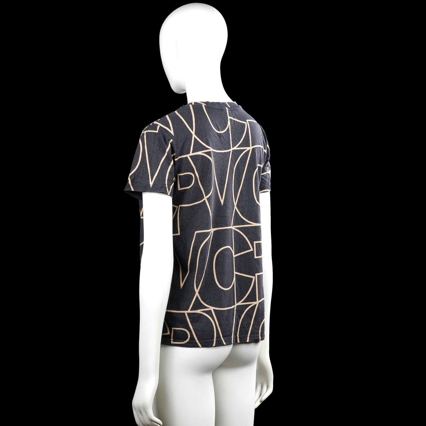 T-shirt - Navy & Beige - Size S