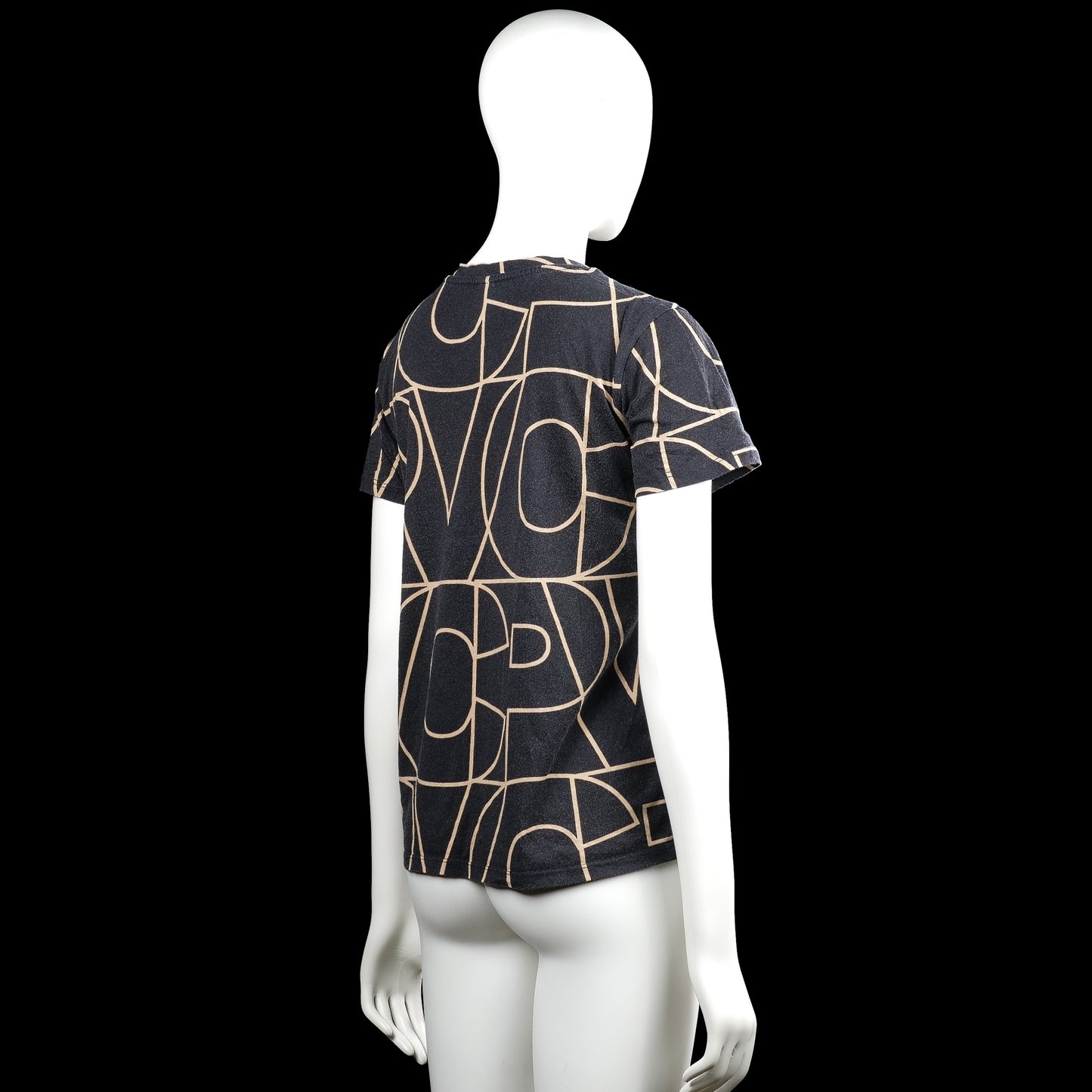 T-shirt - Navy & Beige - Size S