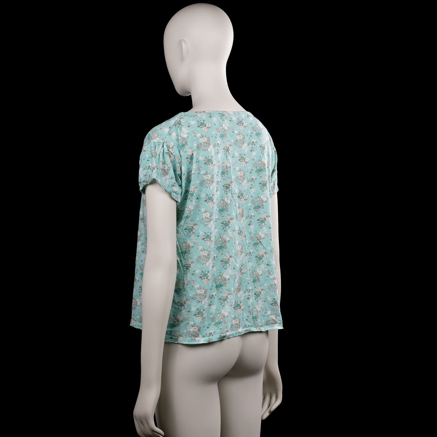T-shirt - Mint & White - Size XL