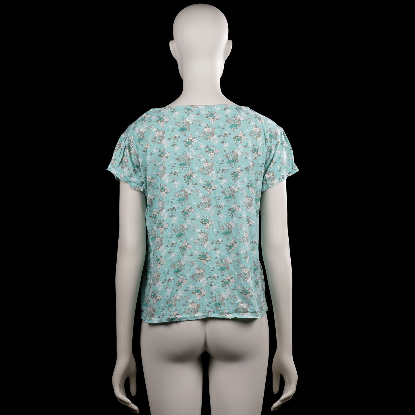 T-shirt - Mint & White - Size XL