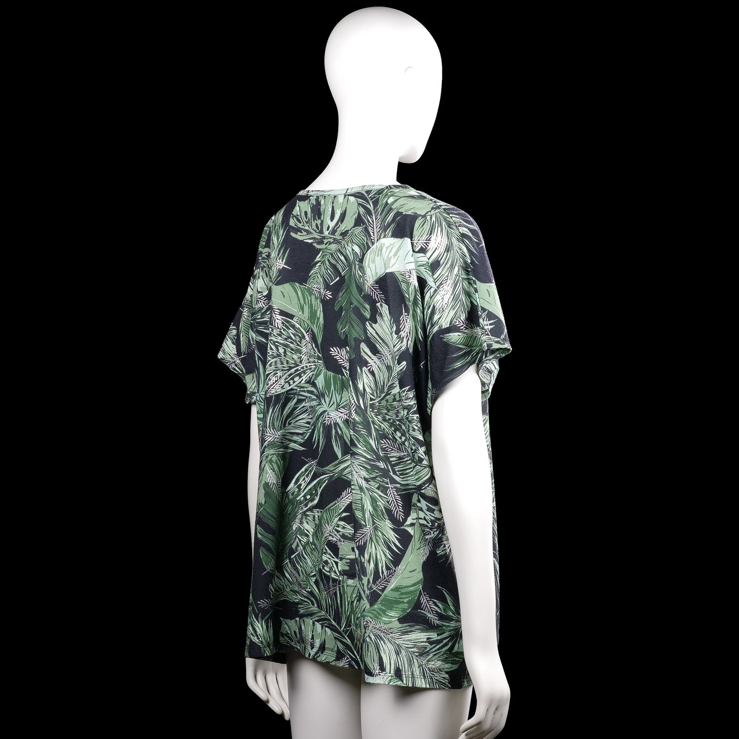 T-shirt - Black & Forest Green - Size XXL