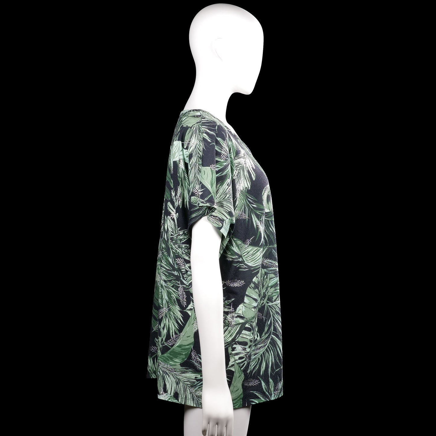 T-shirt - Black & Forest Green - Size XXL