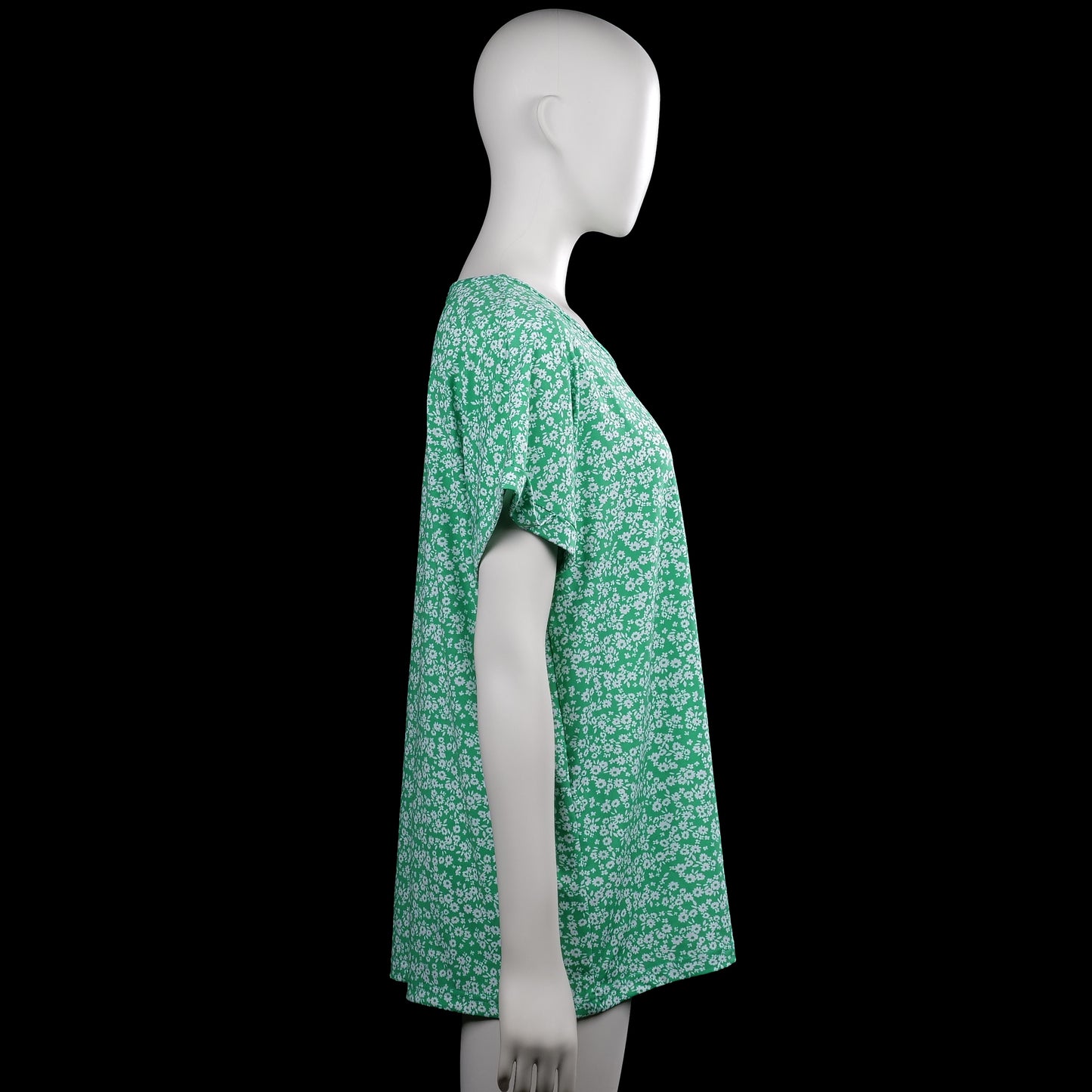 T-shirt - Mint & White - Size L