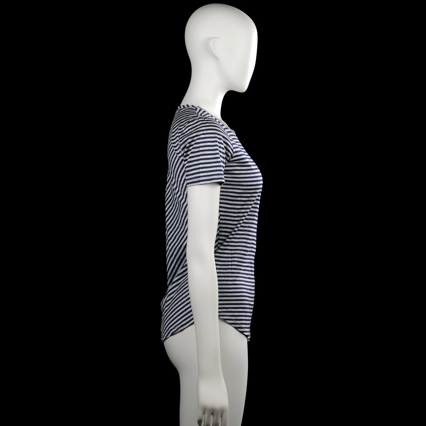 T-shirt - Navy & Light Gray - Size XS