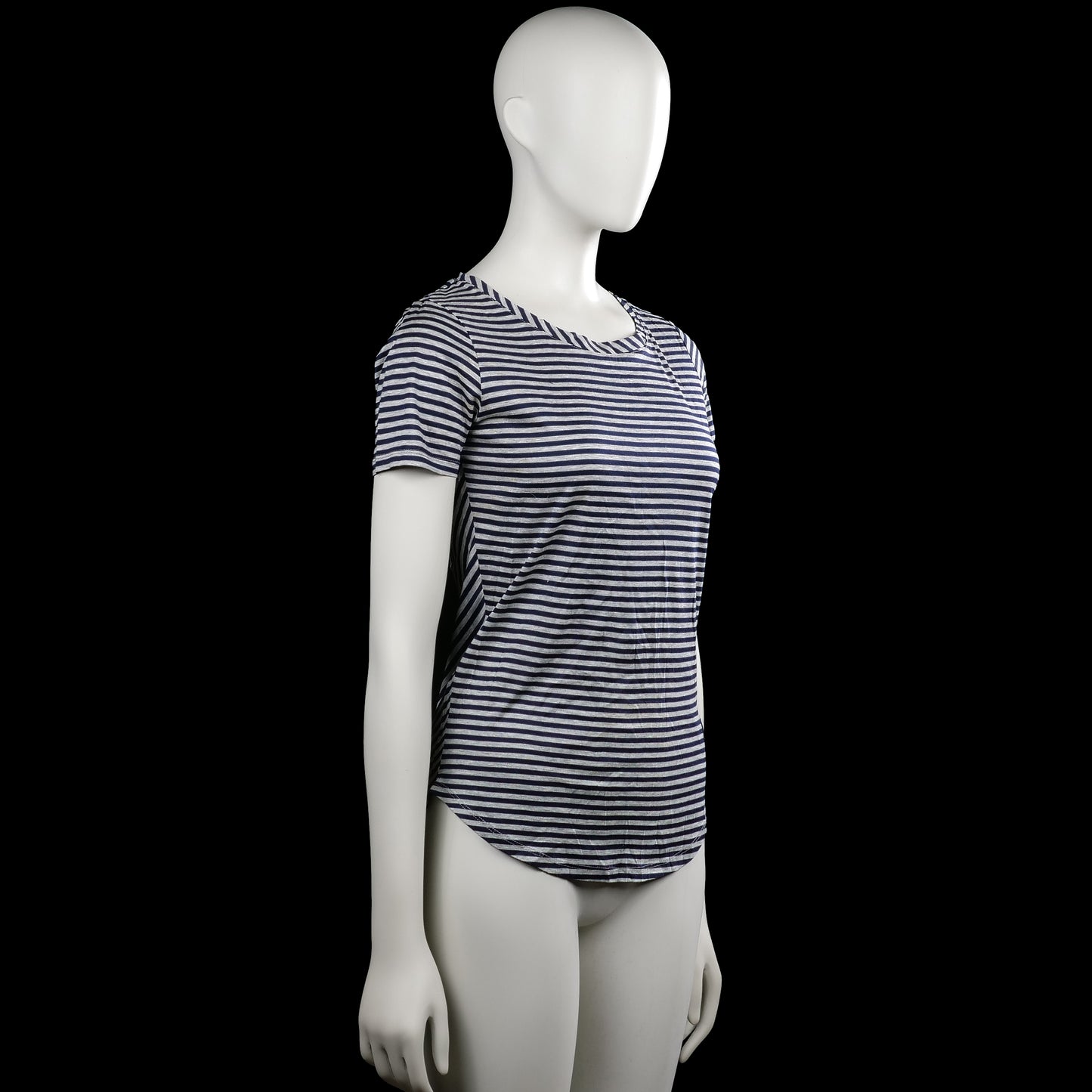 T-shirt - Navy & Light Gray - Size XS