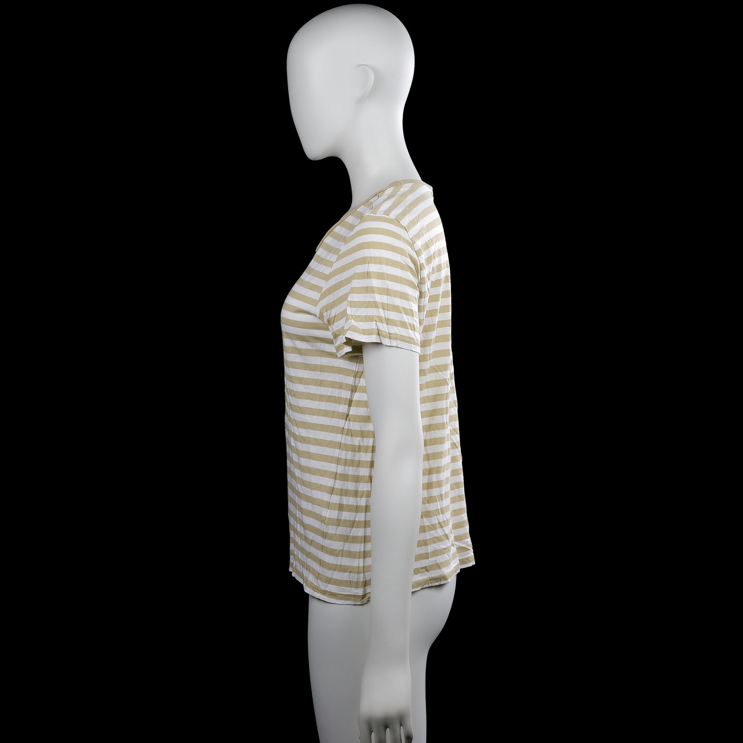 T-shirt - White & Beige - Size S