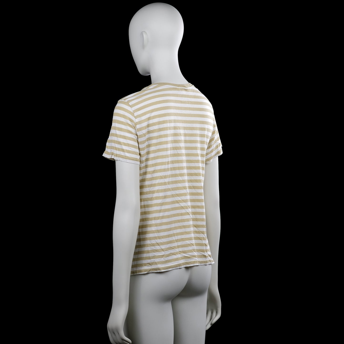 T-shirt - White & Beige - Size S