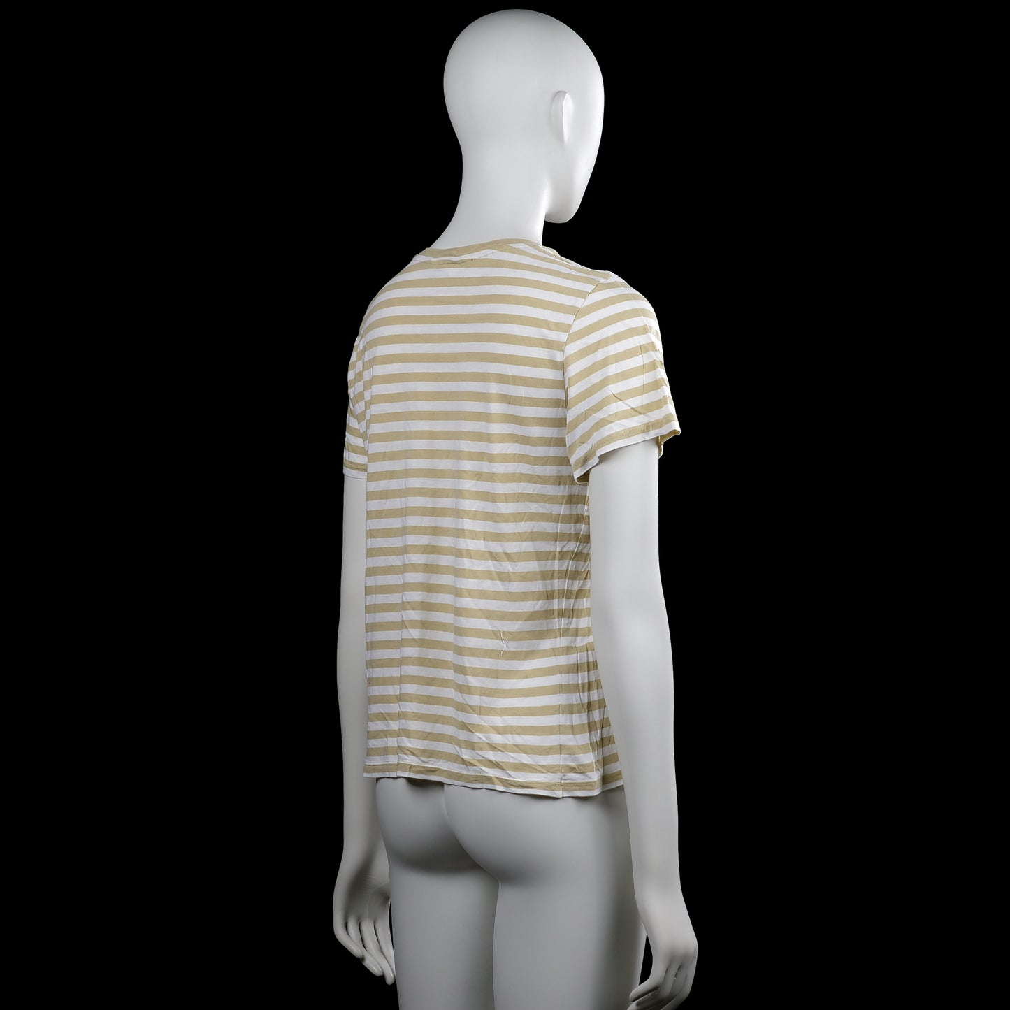 T-shirt - White & Beige - Size S