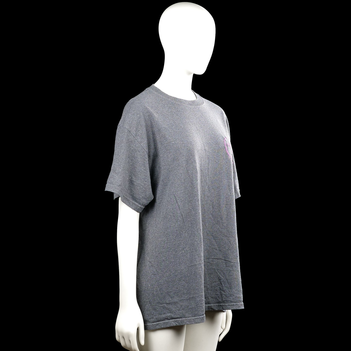 T-shirt - Gray & Pink - Size L