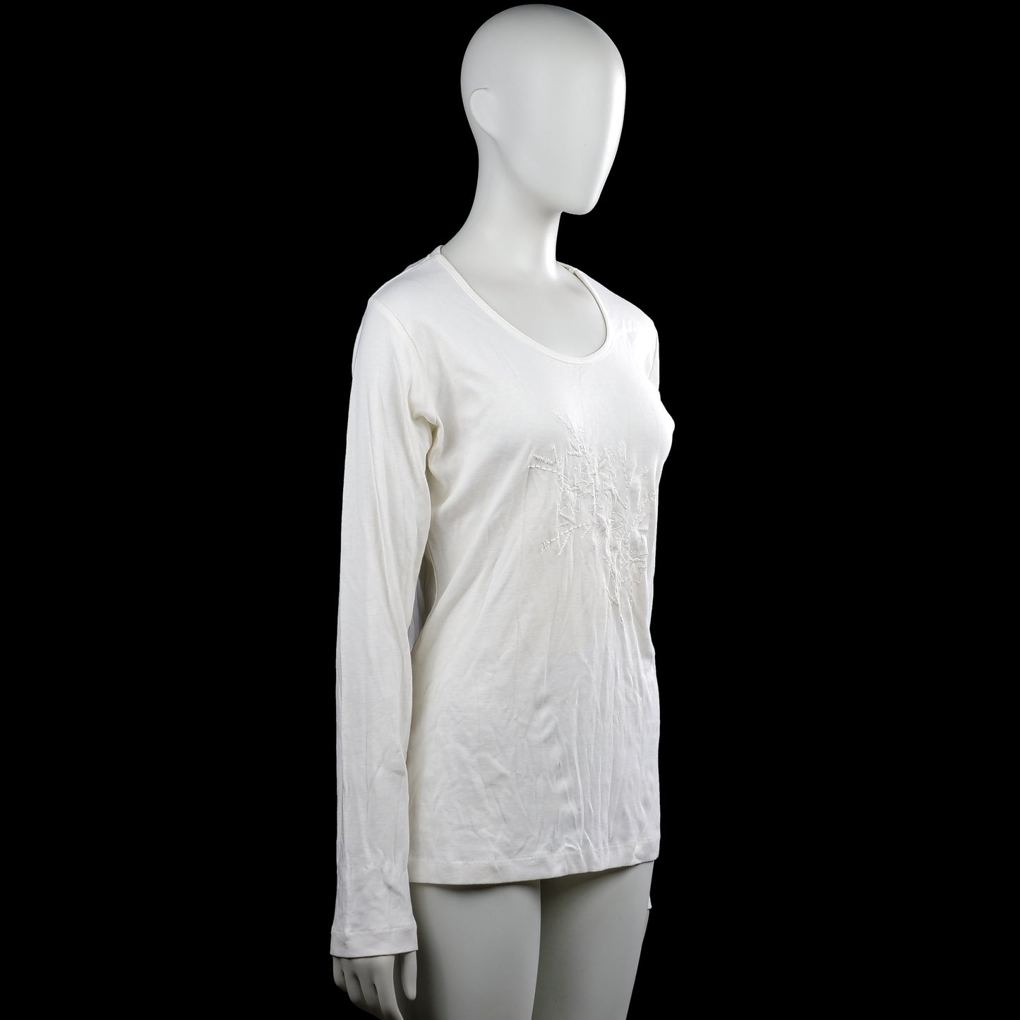 Long-sleeve top - White - Size L