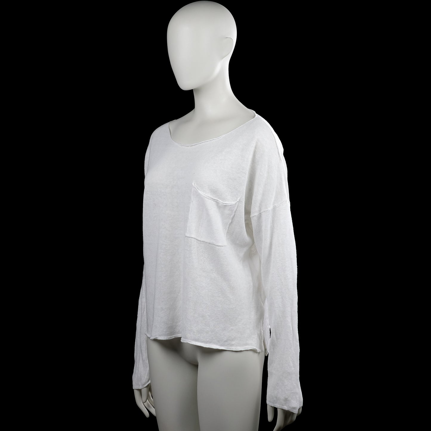 Long-sleeve top - White - Size M