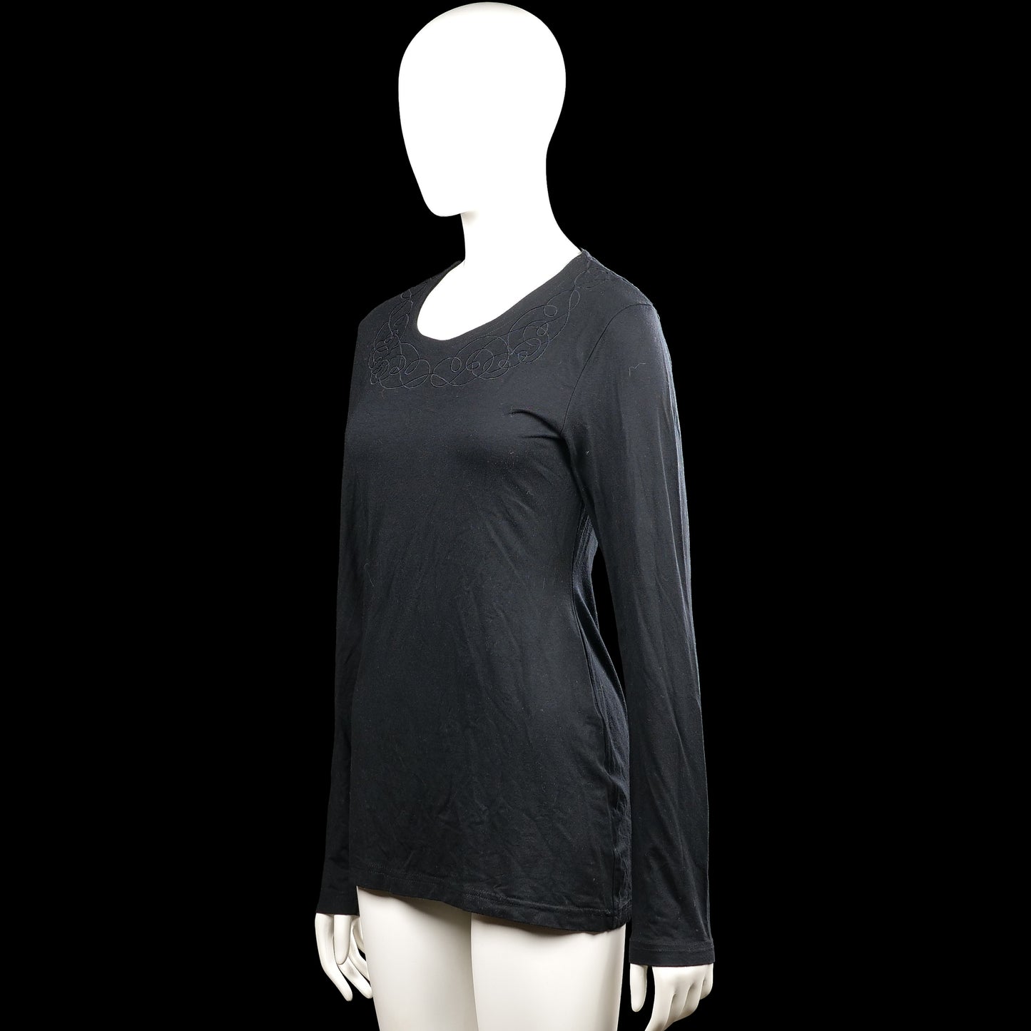 Long-sleeve top - Black - Size 40