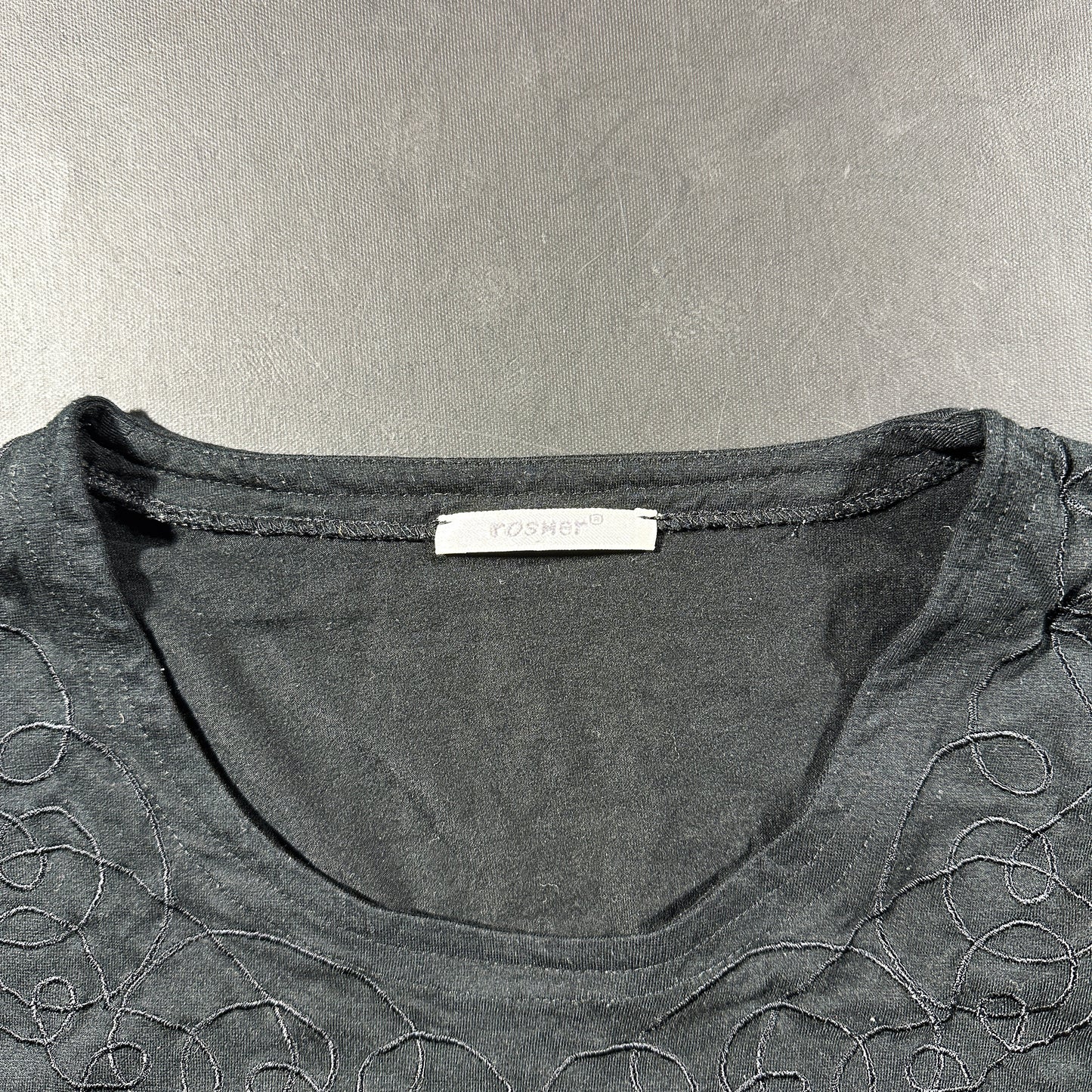 Long-sleeve top - Black - Size 40