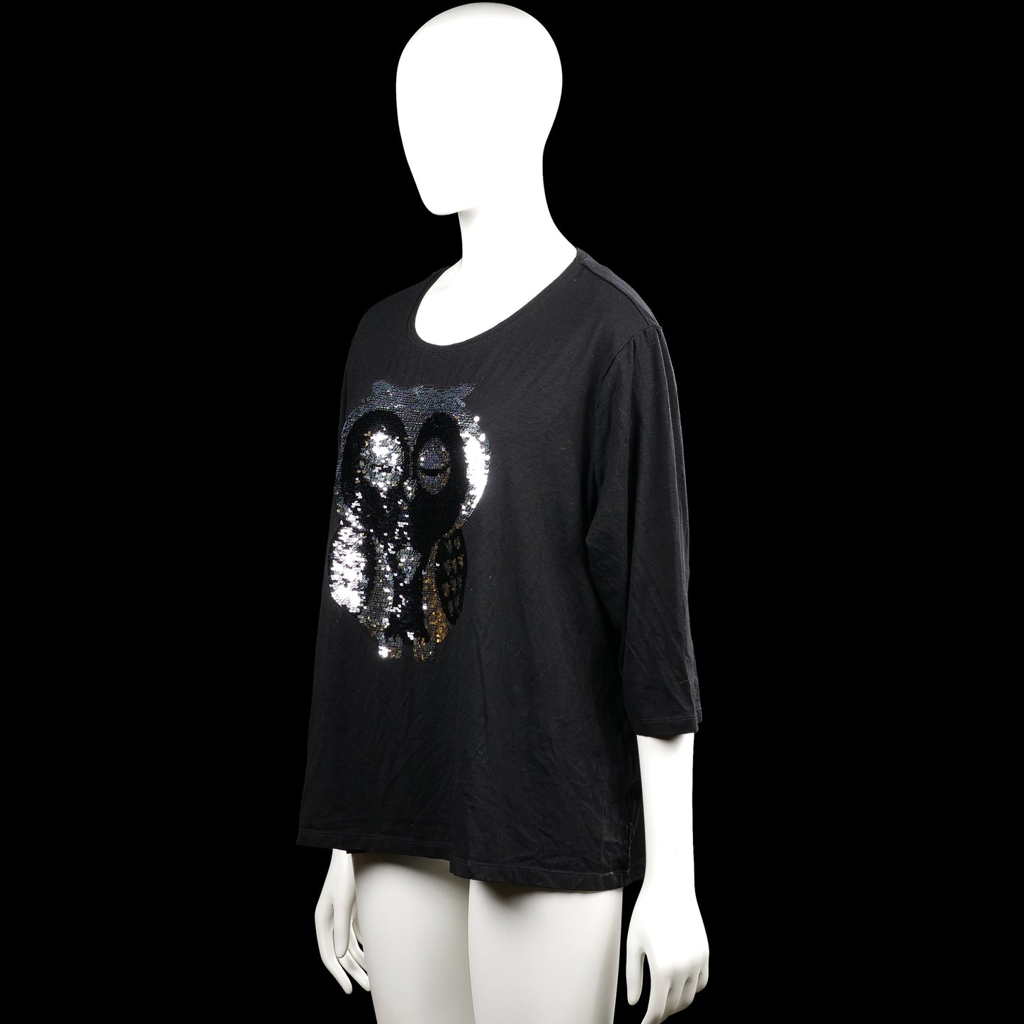 Long-sleeve top - Black - Size XL