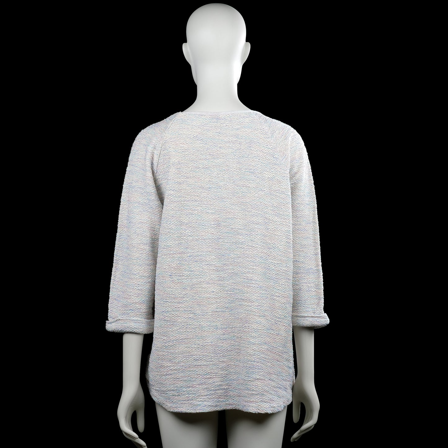 Long-sleeve top - Ivory & Light Blue - Size XXL