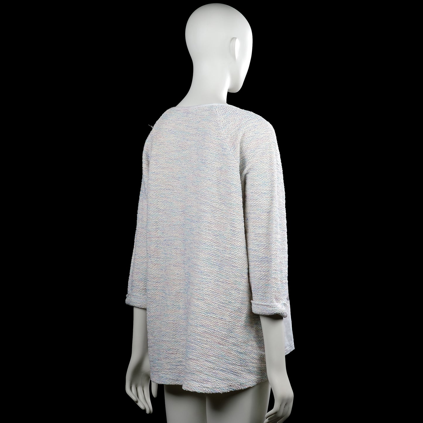 Long-sleeve top - Ivory & Light Blue - Size XXL