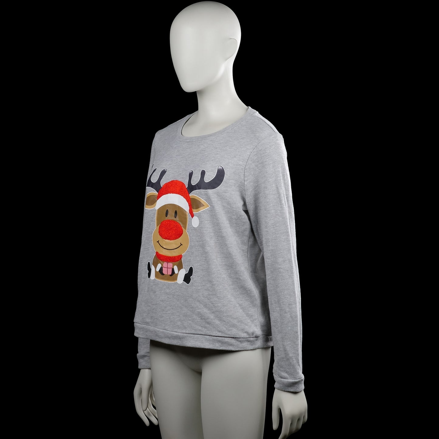 Long-sleeve top - Light Gray - Size M