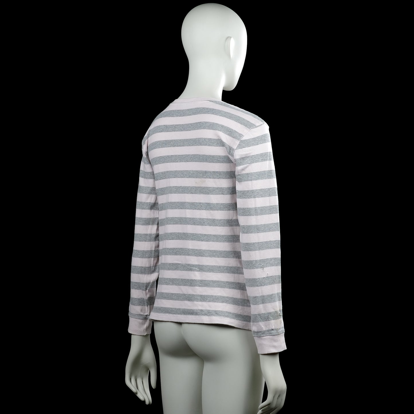 Long-sleeve top - White & Gray - Size 42