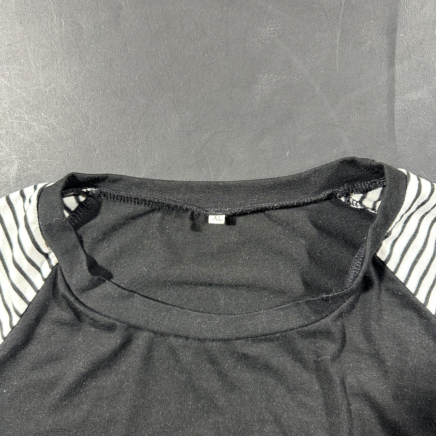 Long-sleeve top - Black & White - Size XL