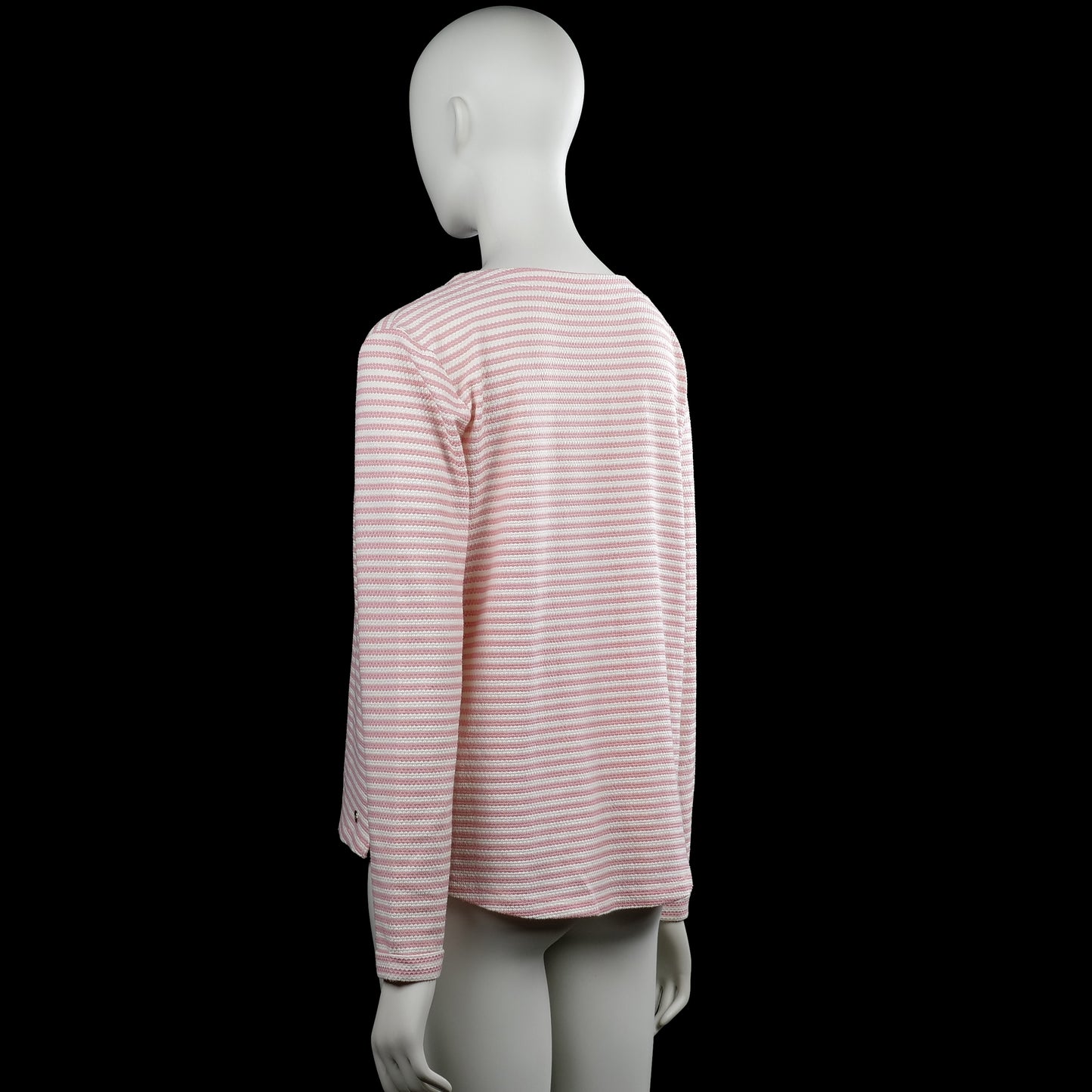 Long-sleeve top - White & Pink - Size S