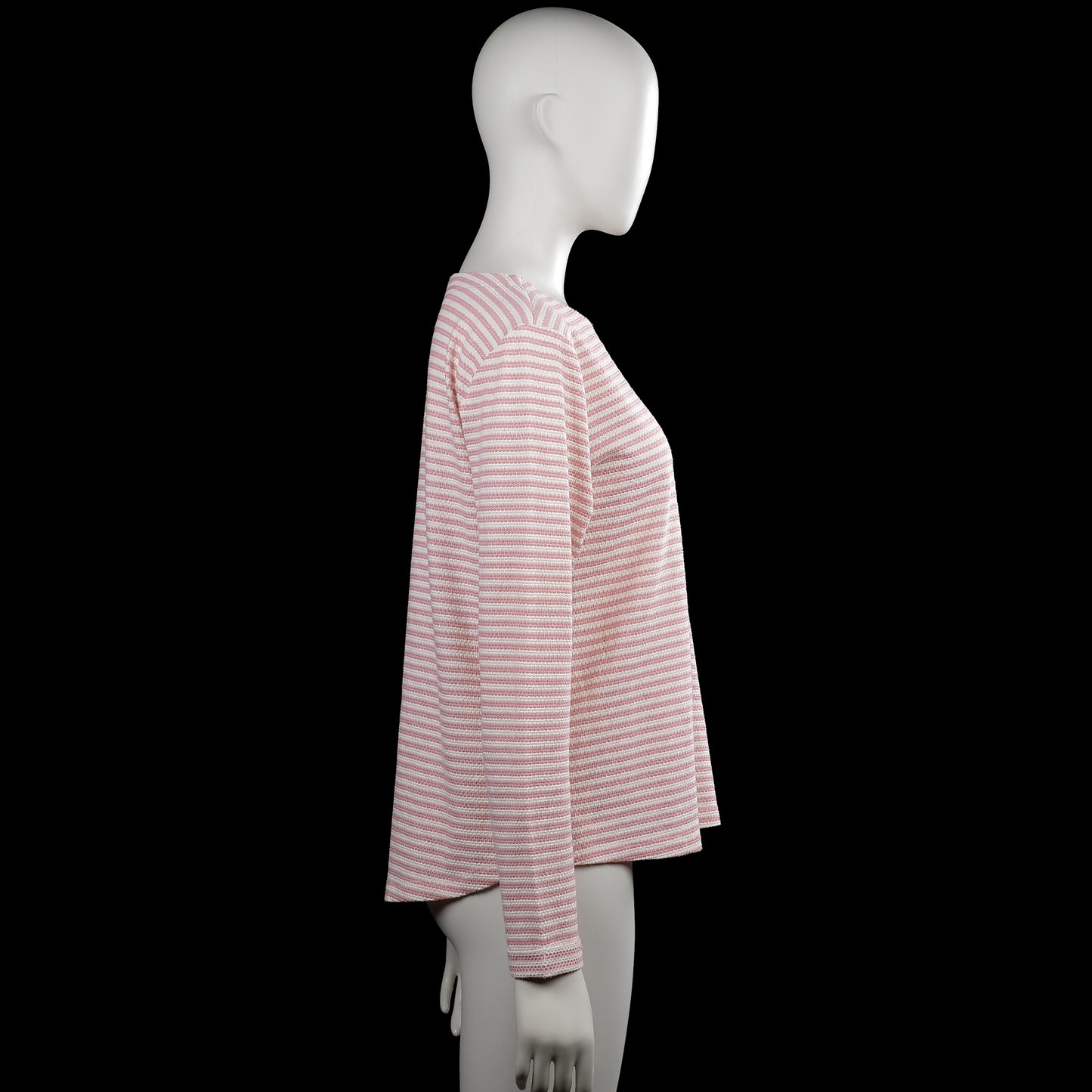 Long-sleeve top - White & Pink - Size S