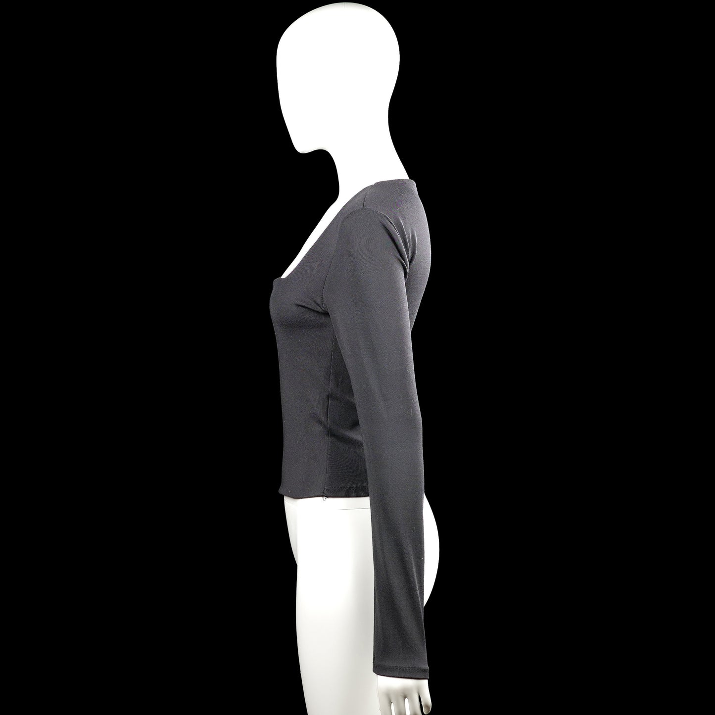 Long-sleeve top - Charcoal - Size L