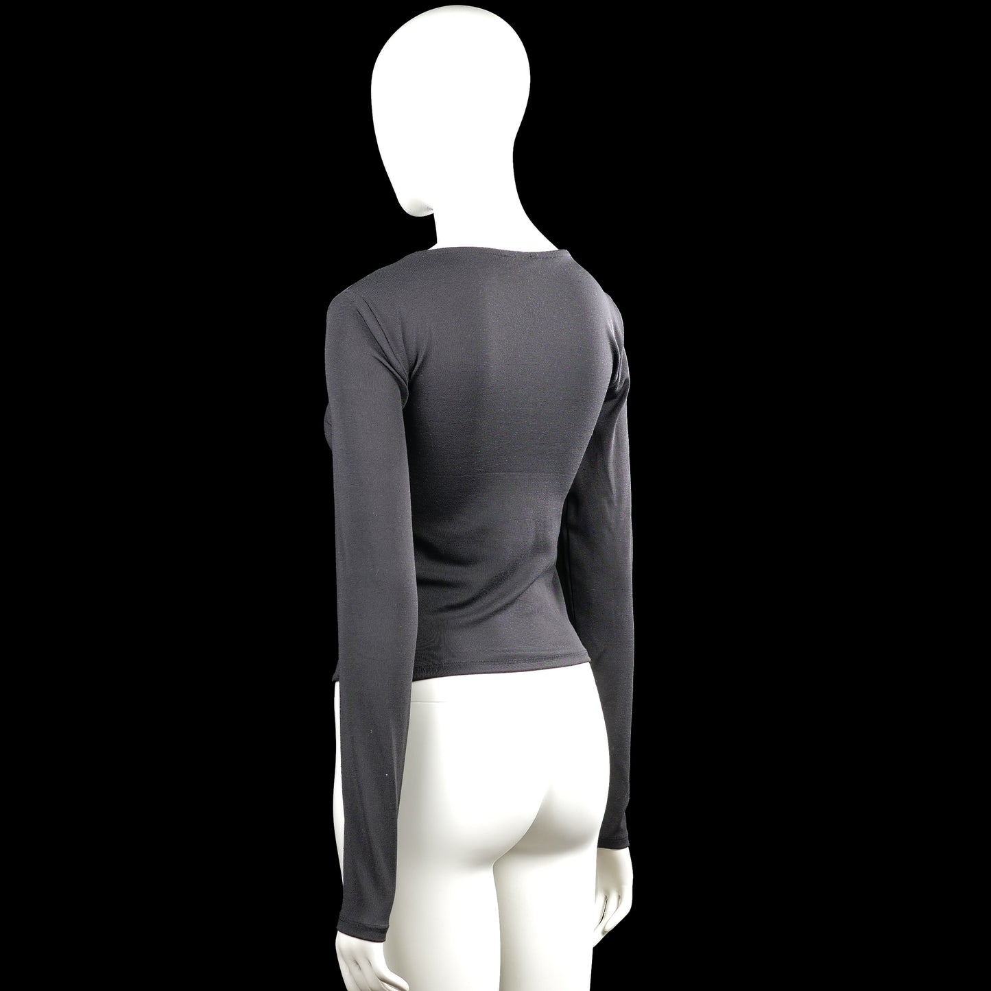 Long-sleeve top - Charcoal - Size L