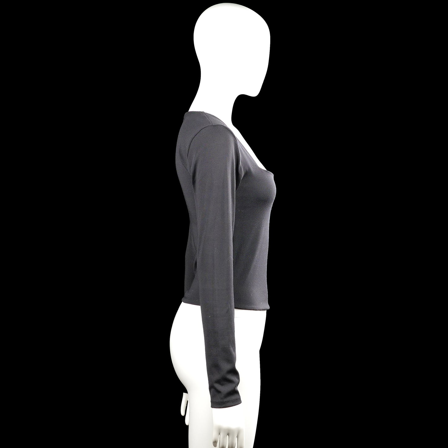 Long-sleeve top - Charcoal - Size L