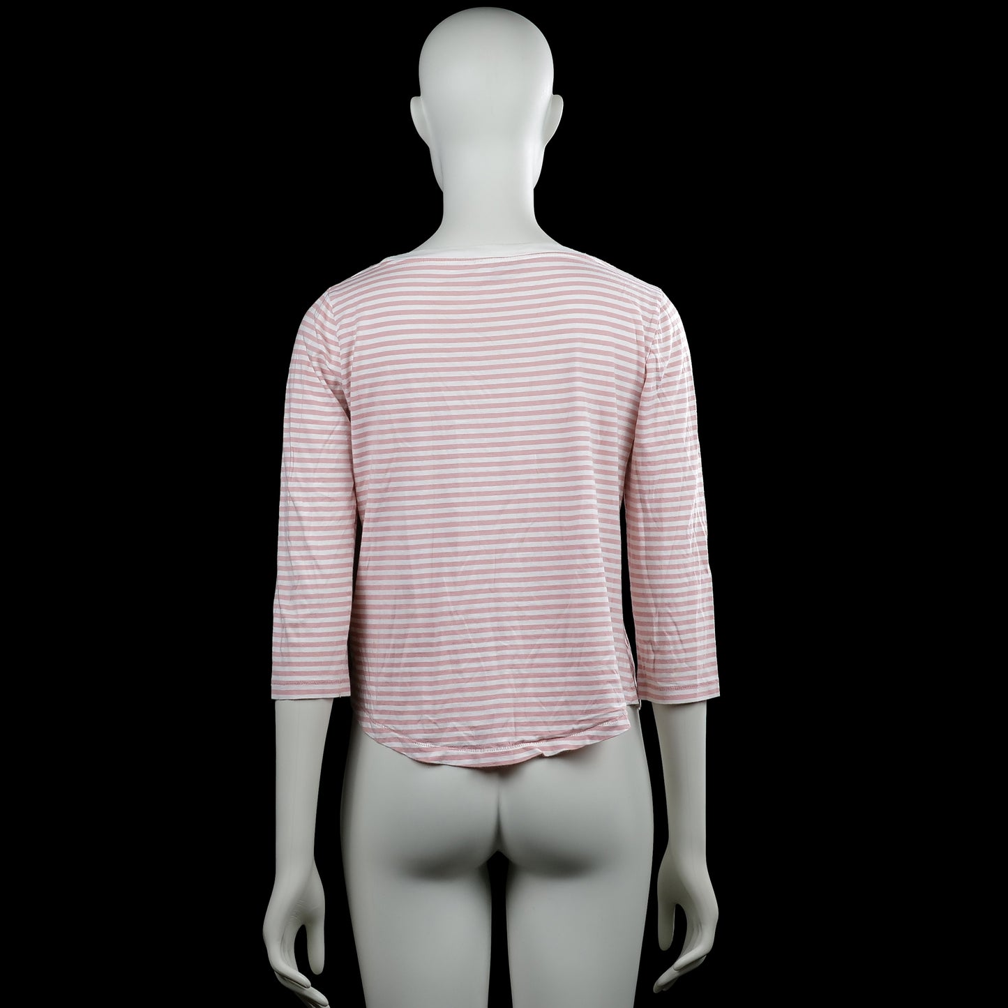 Long-sleeve top - Pink & White - Size S