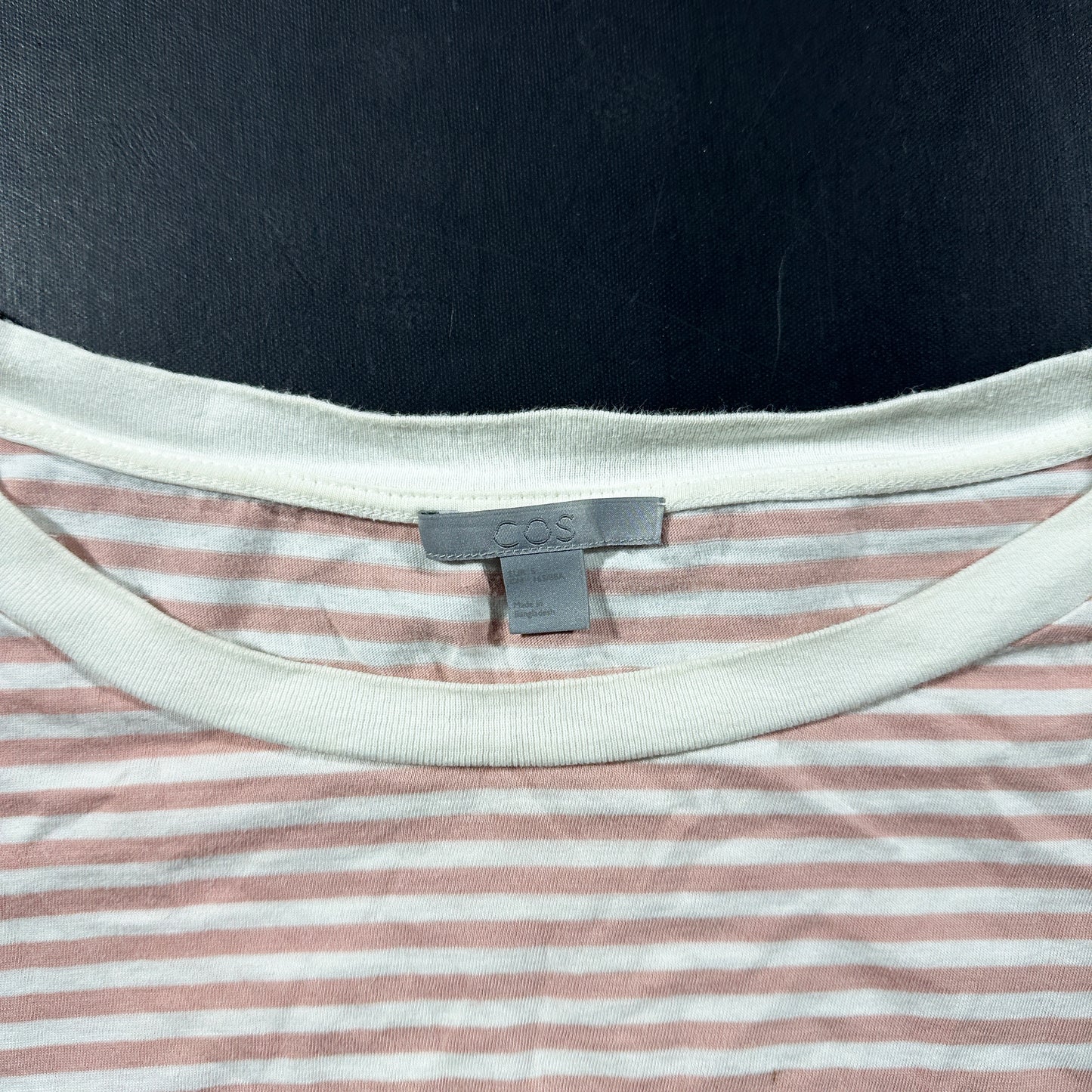 Long-sleeve top - Pink & White - Size S