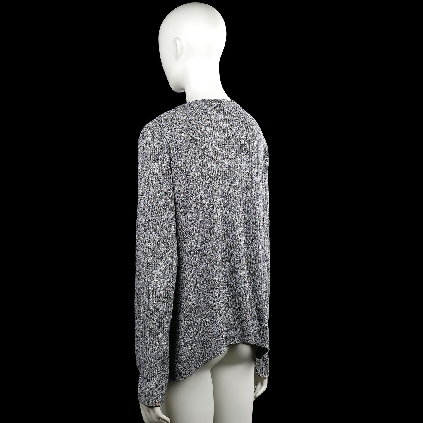 Long-sleeve top - Gray & Black - Size L