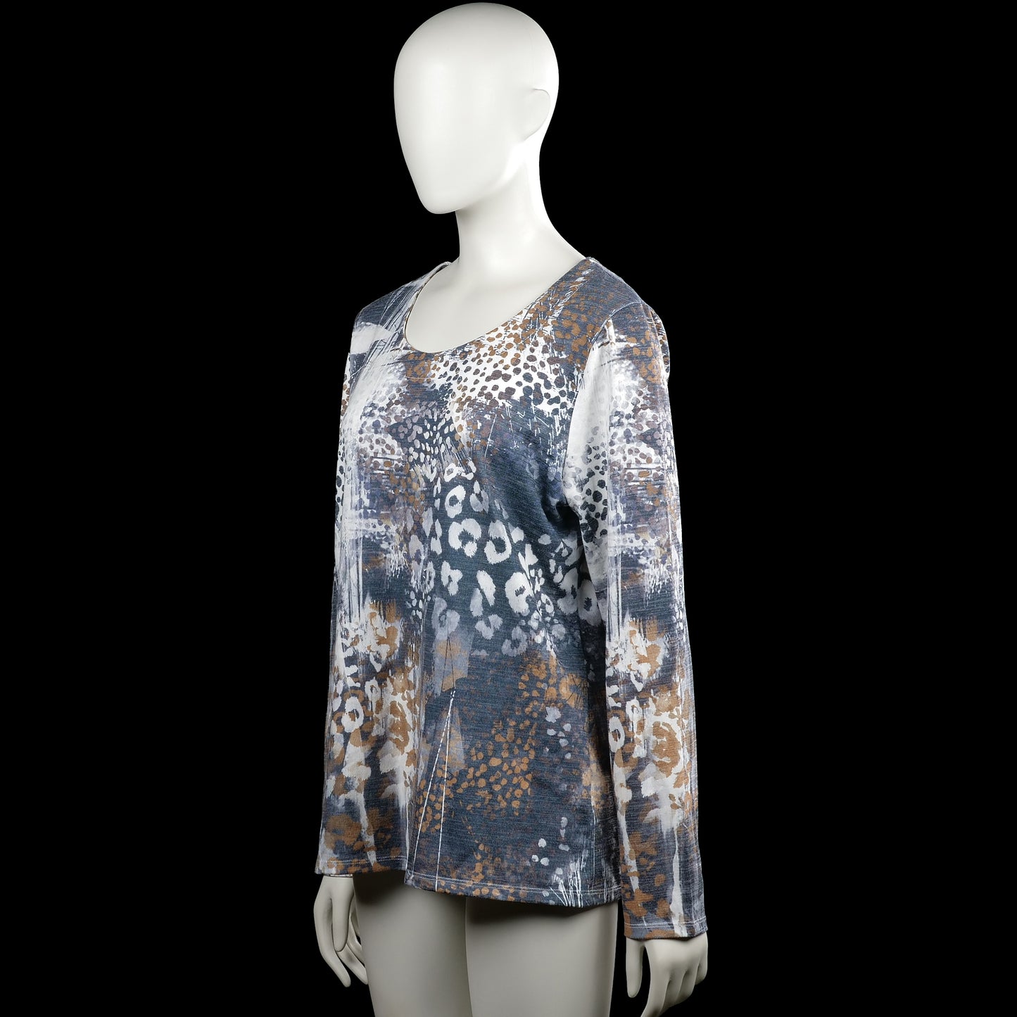Long-sleeve top - Multicolored - Size L