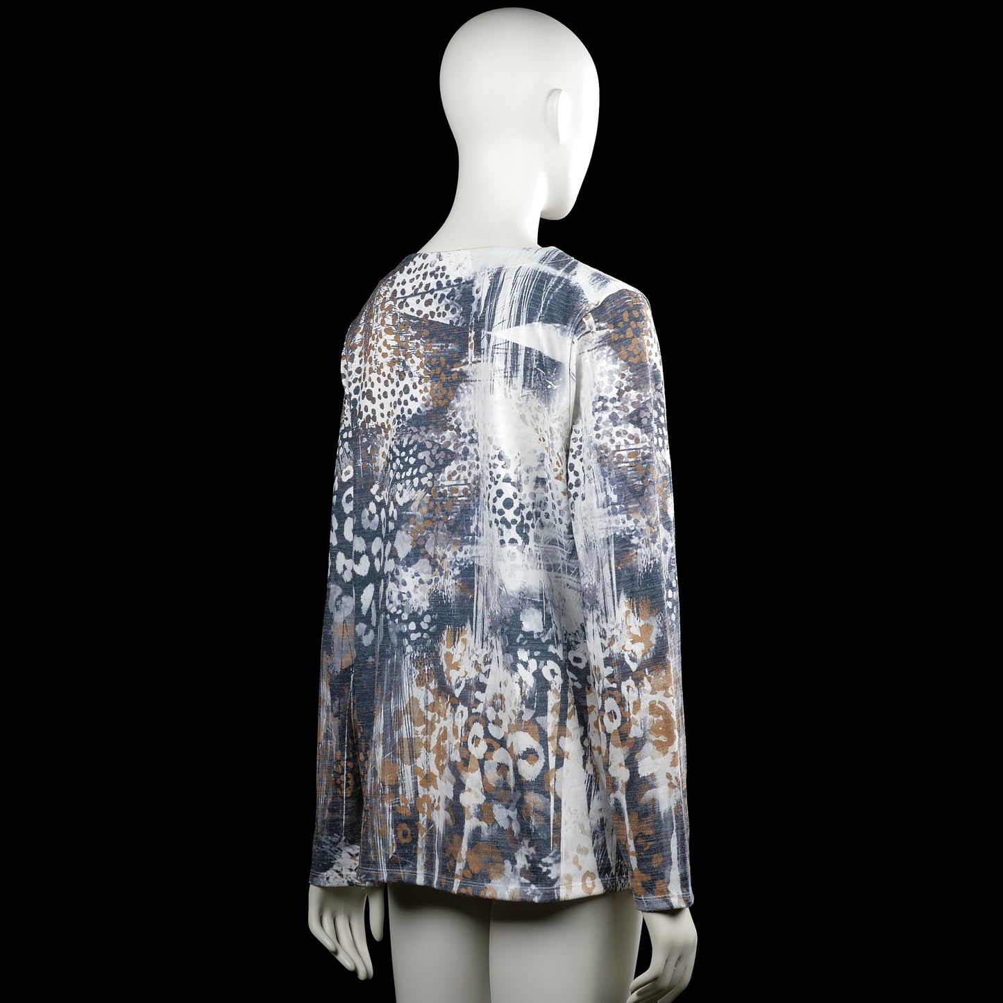Long-sleeve top - Multicolored - Size L
