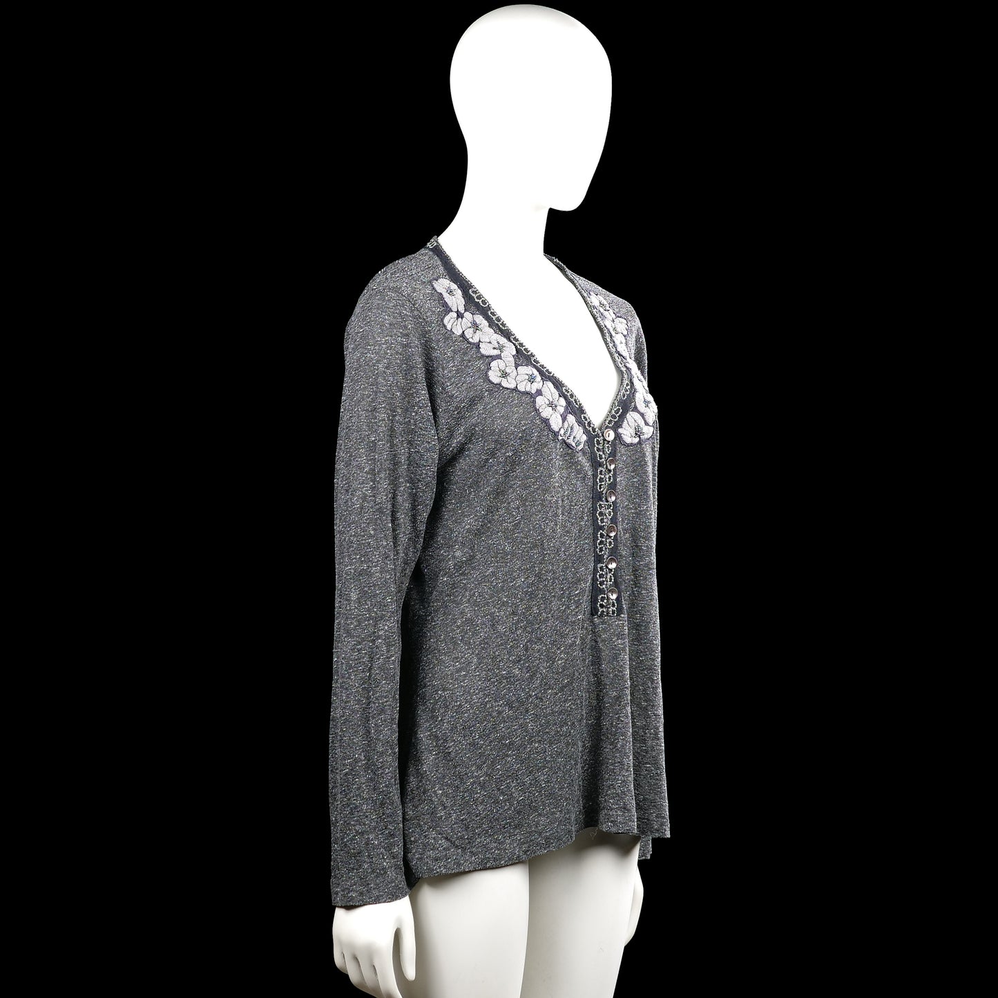 Long-sleeve top - Gray - Size XXL