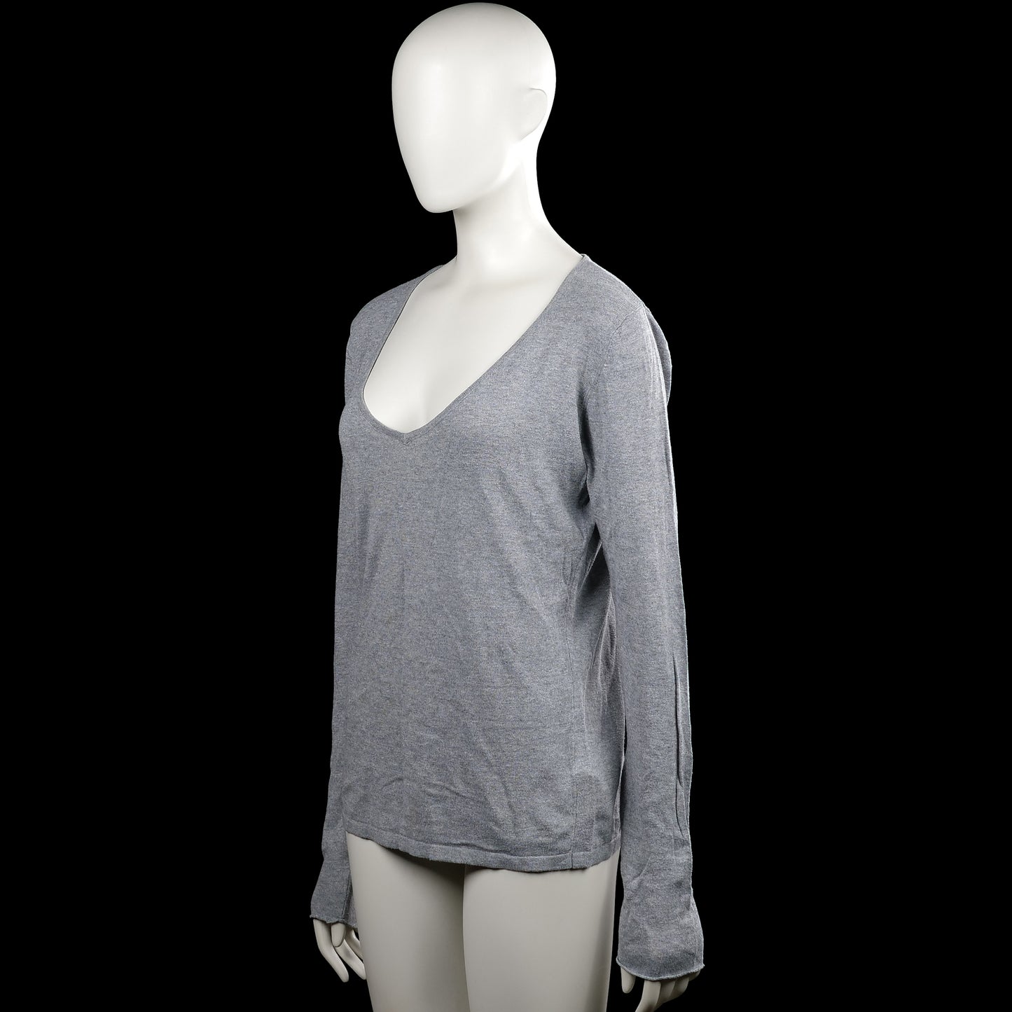 Long-sleeve top - Gray - Size M