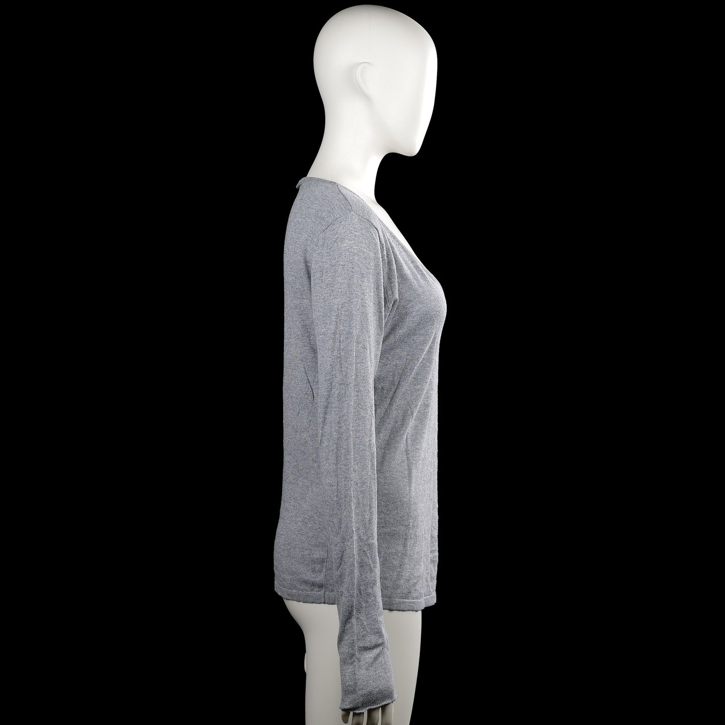 Long-sleeve top - Gray - Size M
