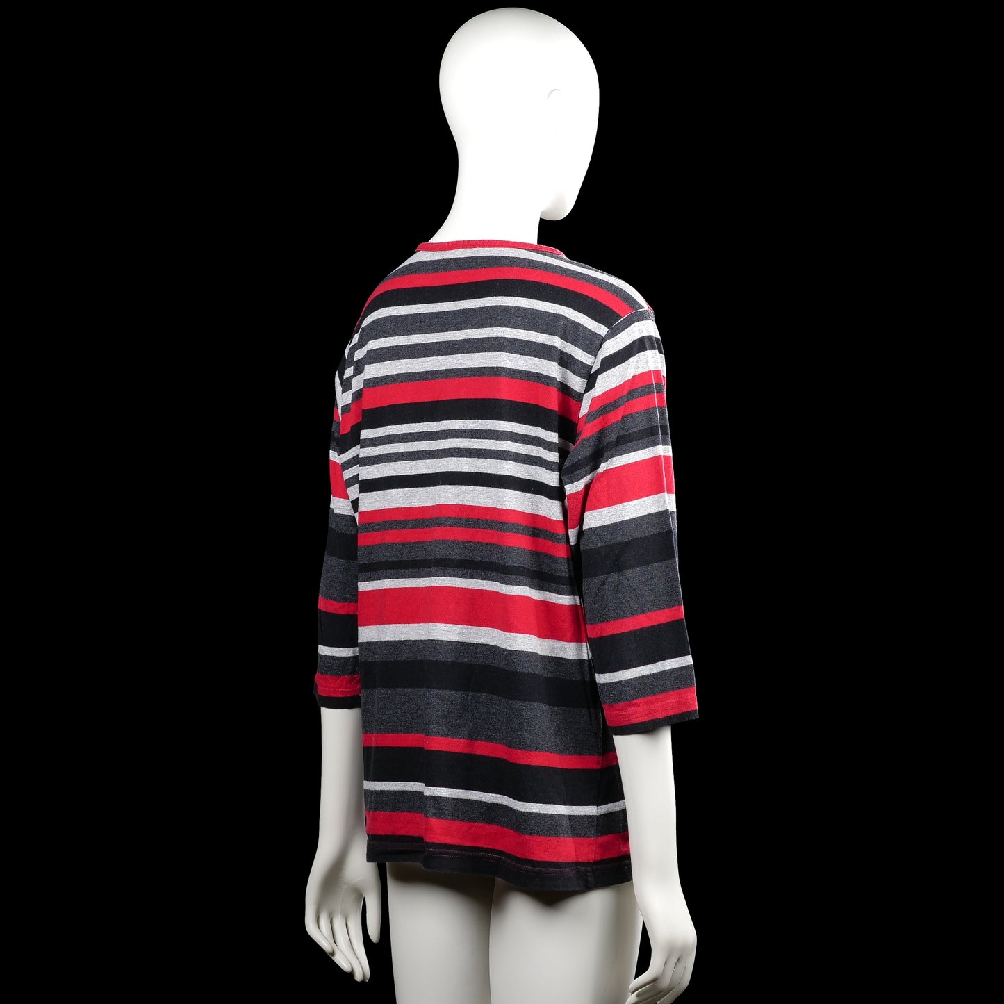 Long-sleeve top - Red & Charcoal - Size 2XL