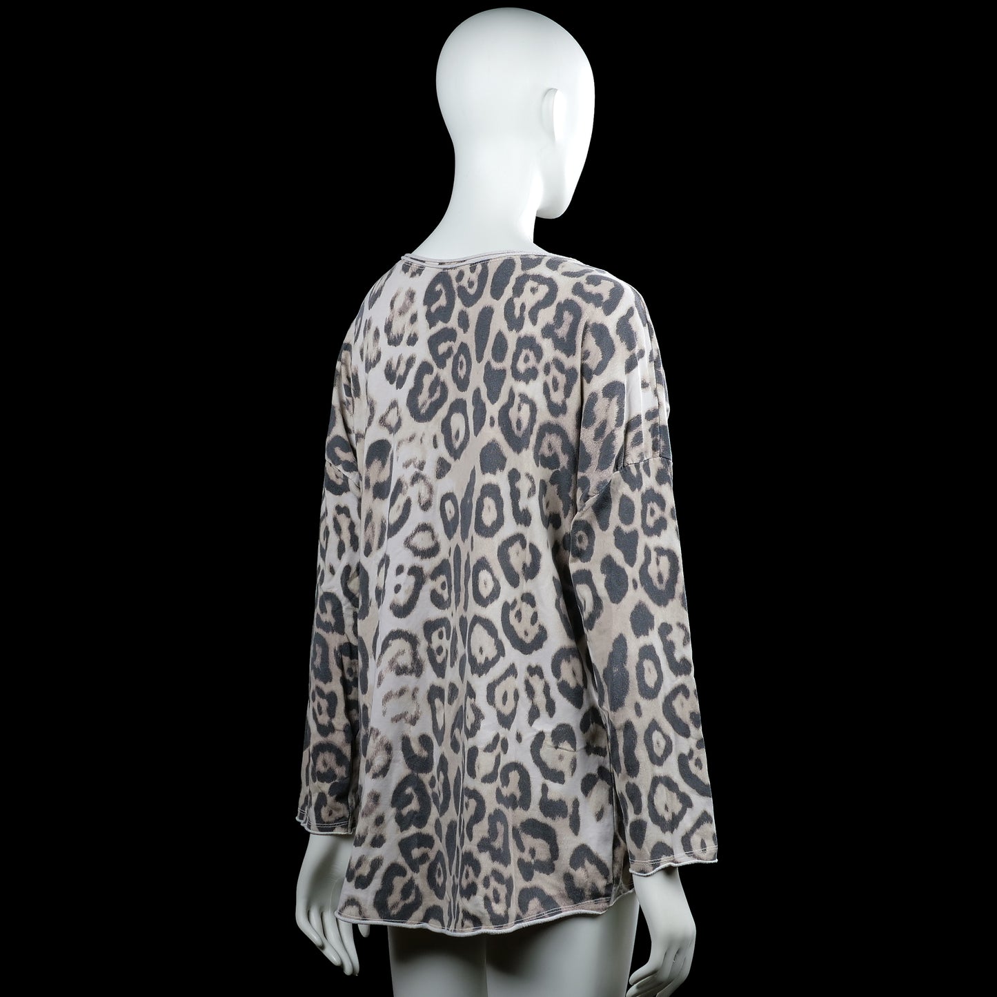 Tunic - Gray & Beige - Size L
